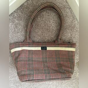 Anna William Red & Black Plaid Purse